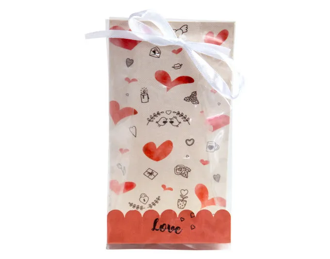 STÄDTER Geschenktüten Set Sweet Love 9x25 cm transparent 24-teilig