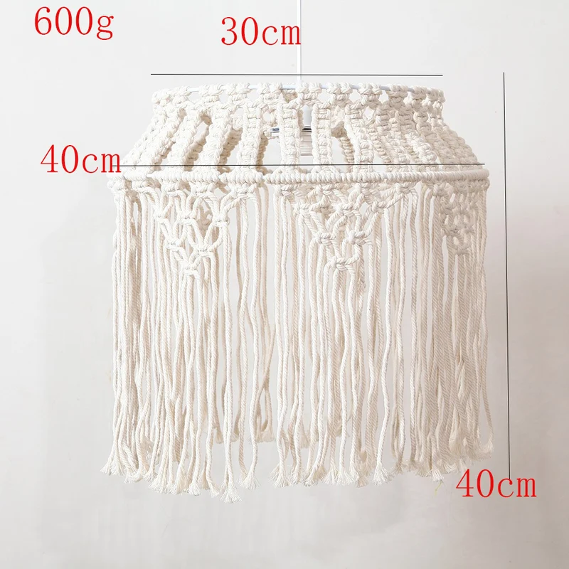 Macramé Hängelampe Schirm Karnz