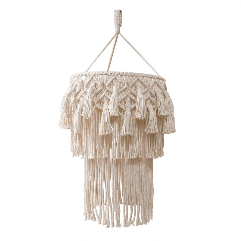 Macrame Hängende Dekorative Lichtfassung Karnz
