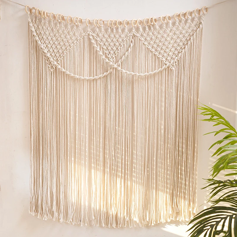 Macrame Fransen Wandbehang Wandteppich Karnz