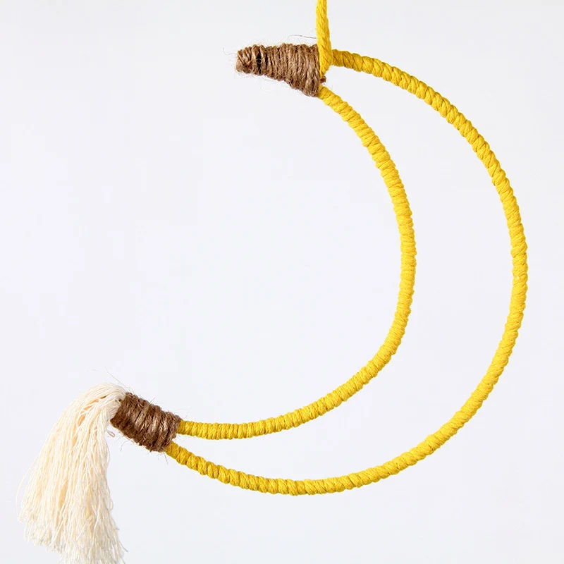 Macrame Halbmond Wanddeko Karnz