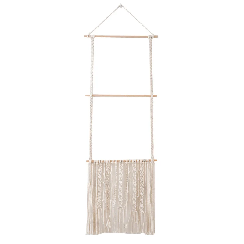 Elegante Makramee Wandbehang Dekor Karnz