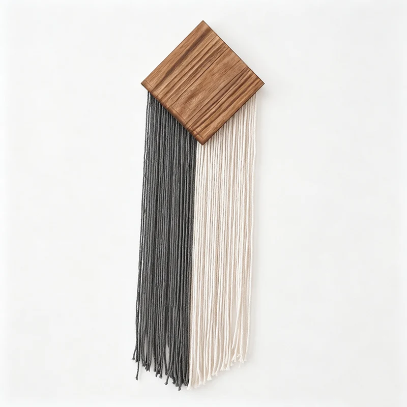 Dekorative Wandbehang Makramee Kunst Karnz