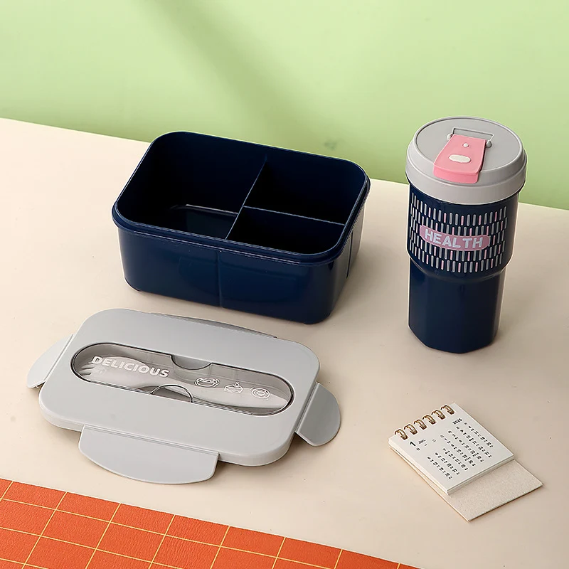 Mehrfachfach-Bento-Box zur Lebensmittelaufbewahrung mit luftdichtem Deckel