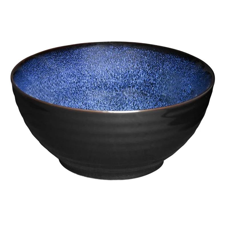 Nogaste sklede midnight blue z reaktivno glazuro 205mm | Olympia Luna | Komplet 4