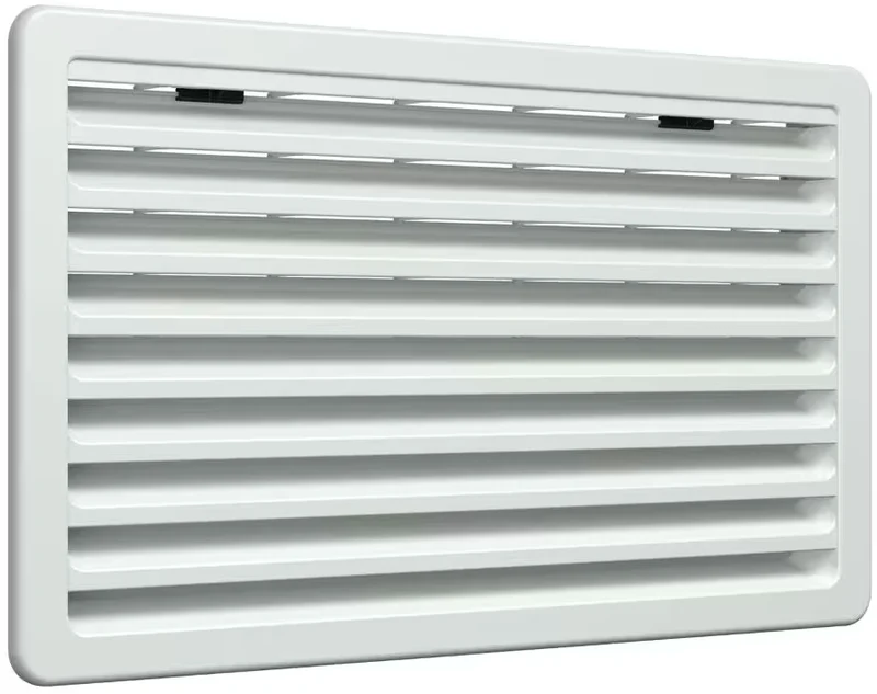 Lüftungsgitter 257 × 432 mm Weiss RAL 9010