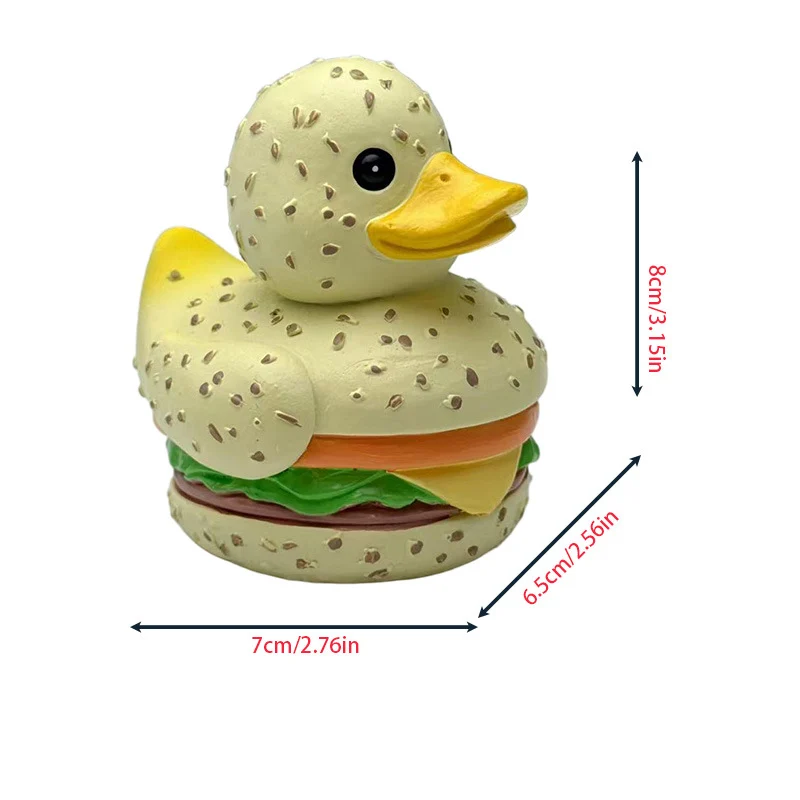 Lustige Gummiente im Hamburger Design Karnz