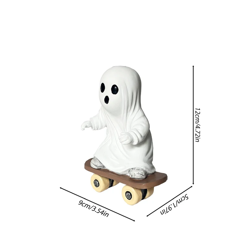 Dekorative Skateboard-Gespenst Figur Karnz