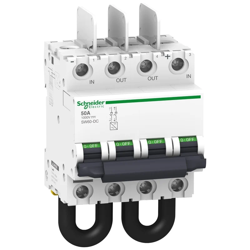 SCHNEIDER ELECTRIC A9N61699 Lasttrennschalter 4P 2-polig 50A 1000V DC SW60-DC-50 - Acti9