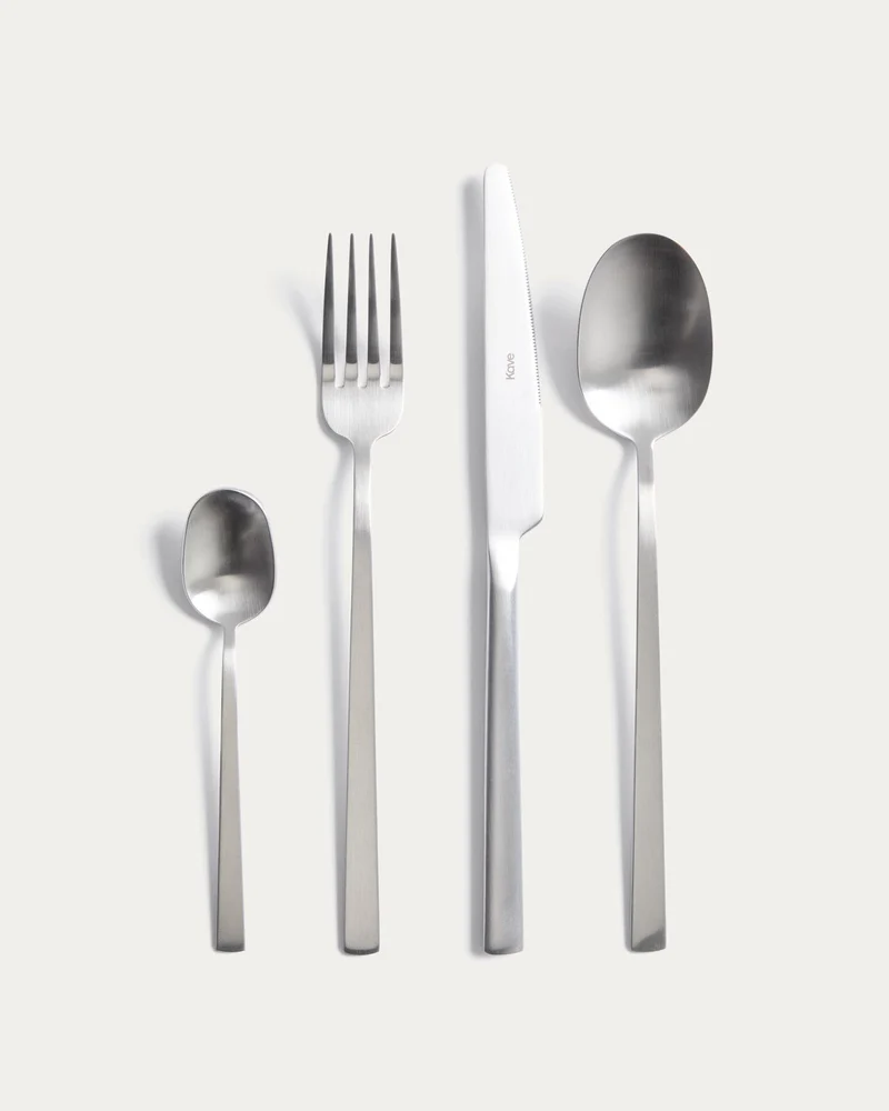 16-teiliges Edelstahl-Besteckset Dilora mit mattem Finish