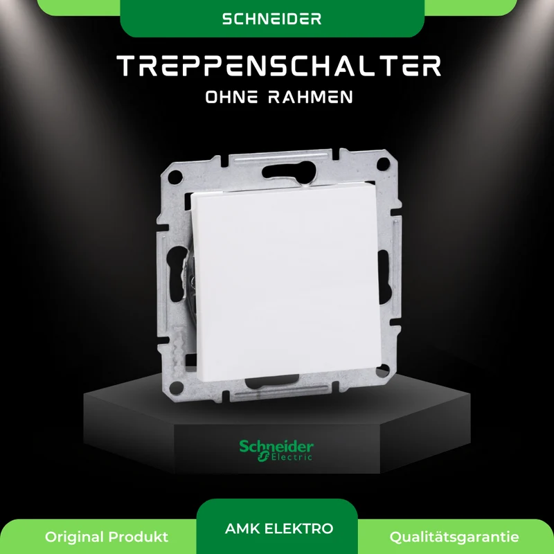 Treppenschalter ohne Rahmen, weiß Schneider Asfora EPH0401421