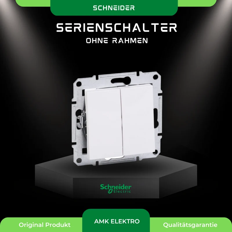 Serienschalter ohne Rahmen, weiß Schneider Asfora EPH0301421