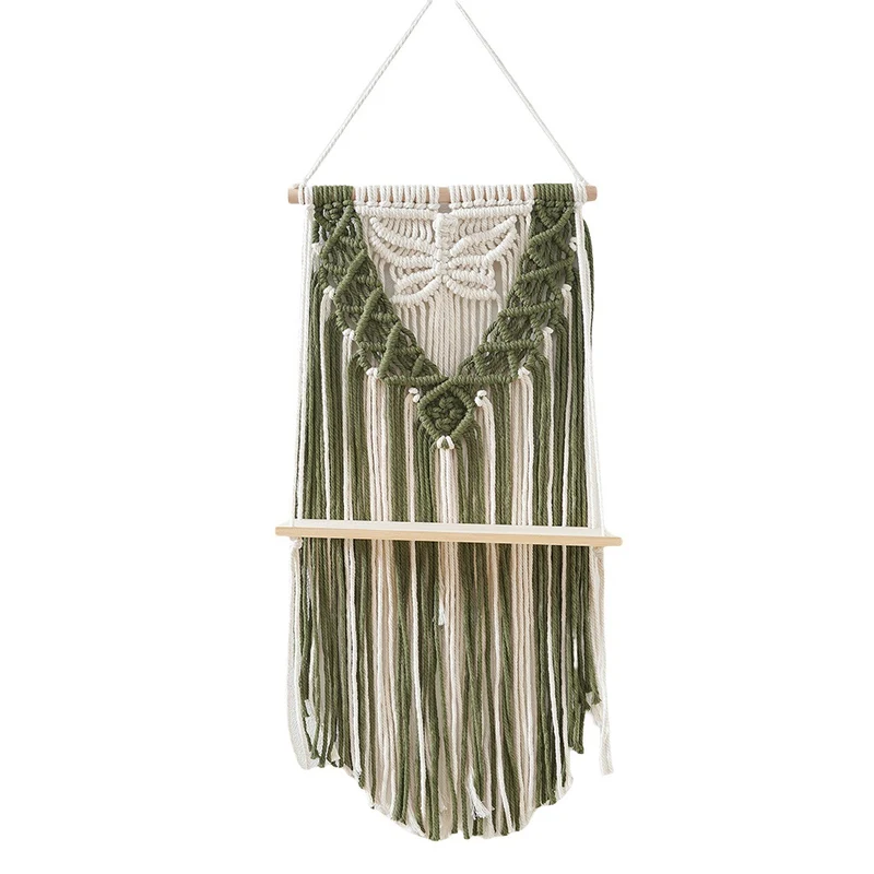 Dekorative Macramé Wandkunst Karnz
