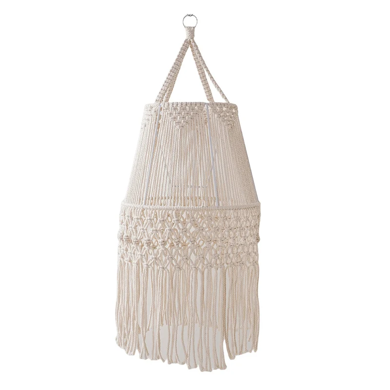 Dekorative Macramé Hängelampe Karnz