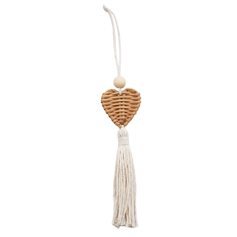 Boho Chic Geflochtenes Herz Wandbehang Karnz