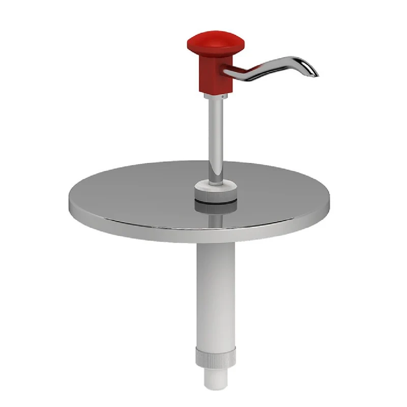 Dozirnik za vedro 5 litrov s potisnim gumbom in pokrovom iz nerjavečega jekla 18/10 | Gastro-M | Nastavljiva doziranja