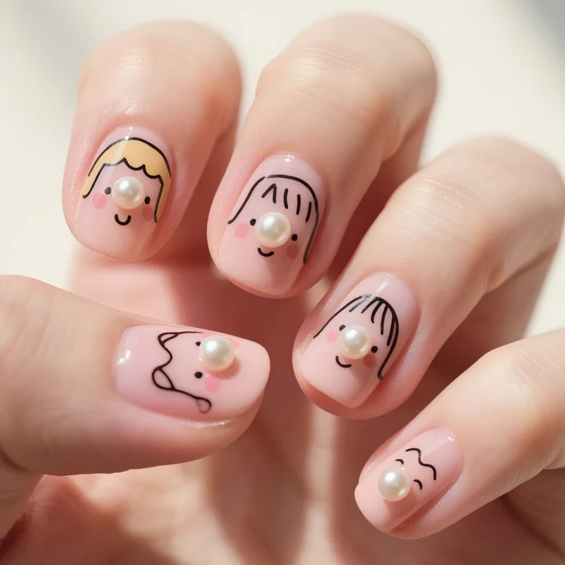 Verspielte Charakter Nagelkunst Karnz
