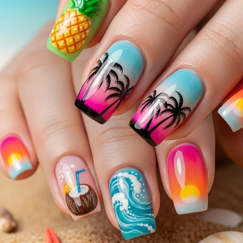 Tropical Paradise Nagel Kunst Set Karnz
