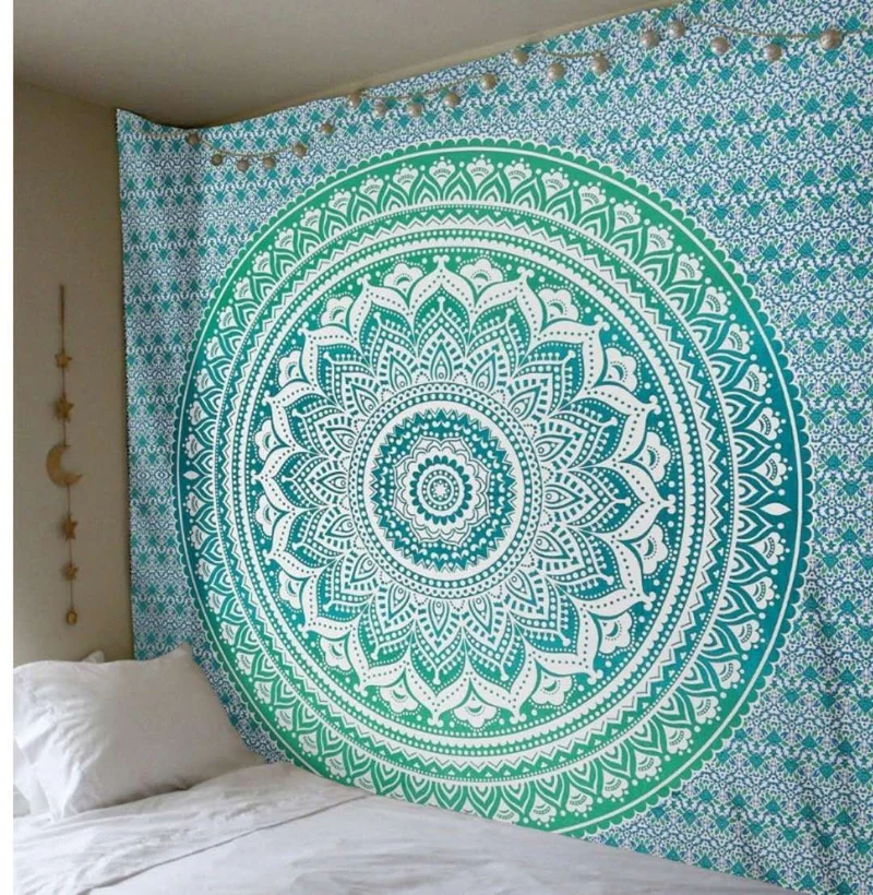 Mandala-inspiriertes dekoratives Wandteppich