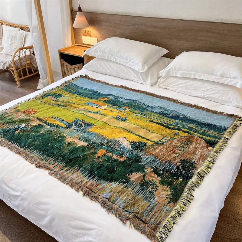 Vintage Wandteppich Wurfdecke
