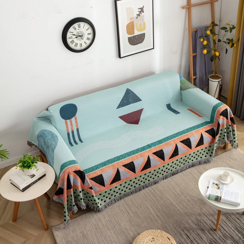 Geometrisches Muster Dekorativer Wurfdecke