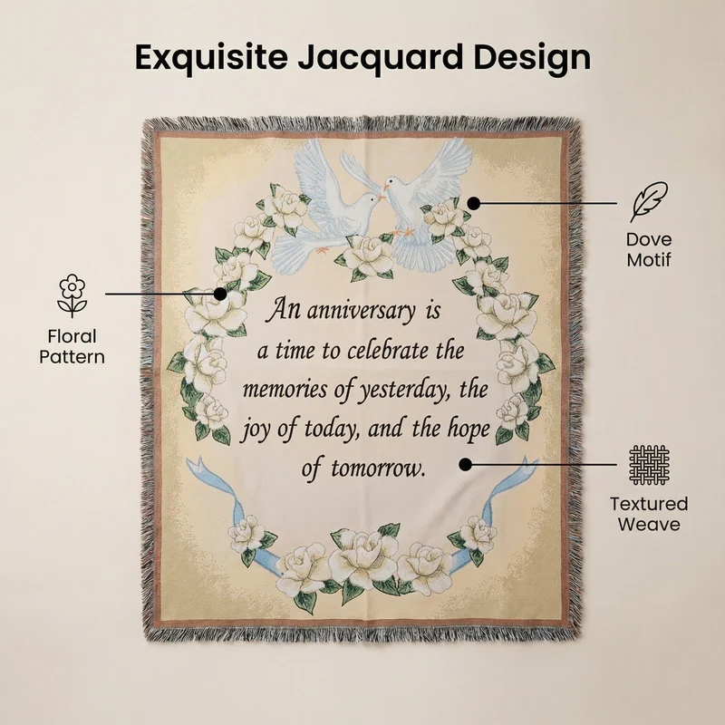 Dekorative Jacquard-Wurfdecke