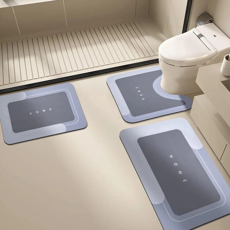Stylisches Badezimmermatten-Set