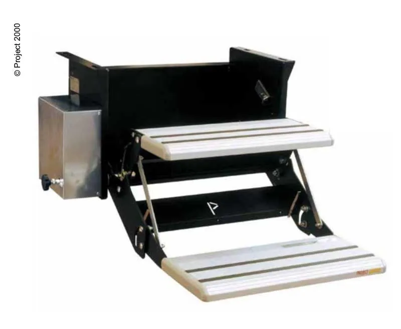 Doppeltrittstufe 12V 53cm Motor links