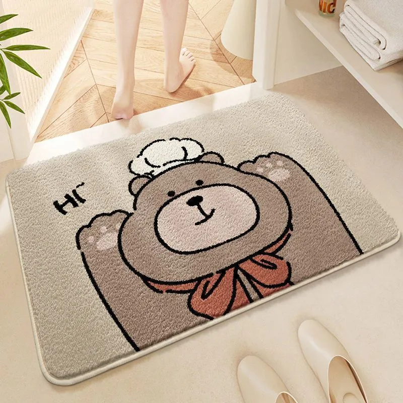Cartoon Chef Bear Badmatte