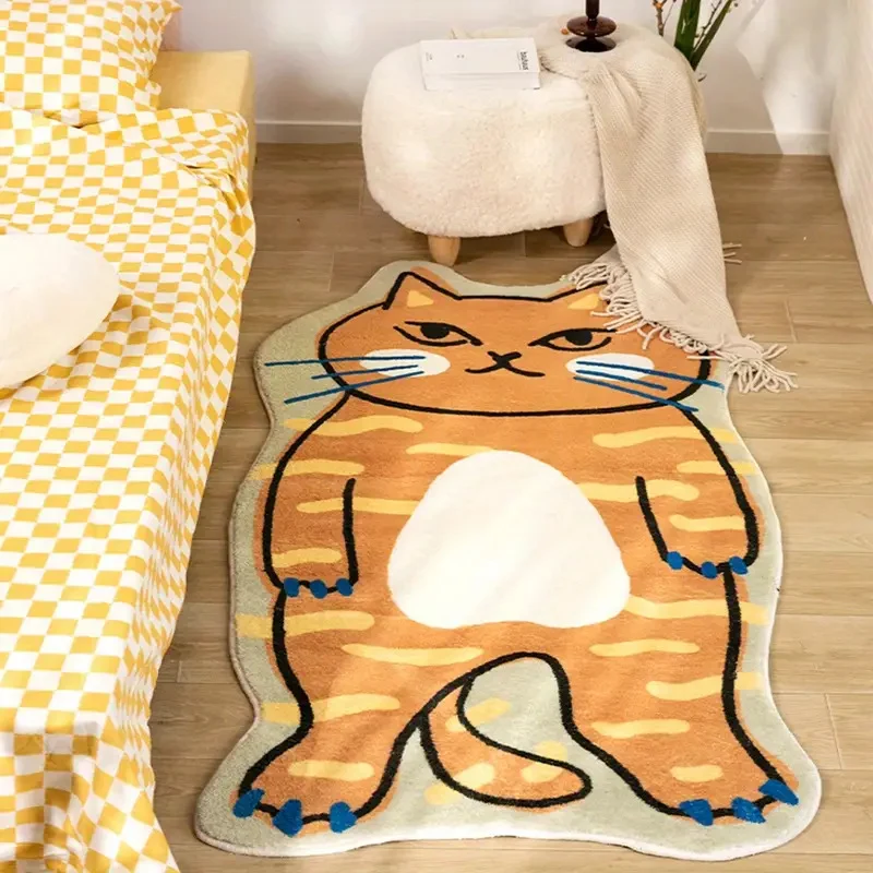 Cartoon Katzenförmiger Teppich