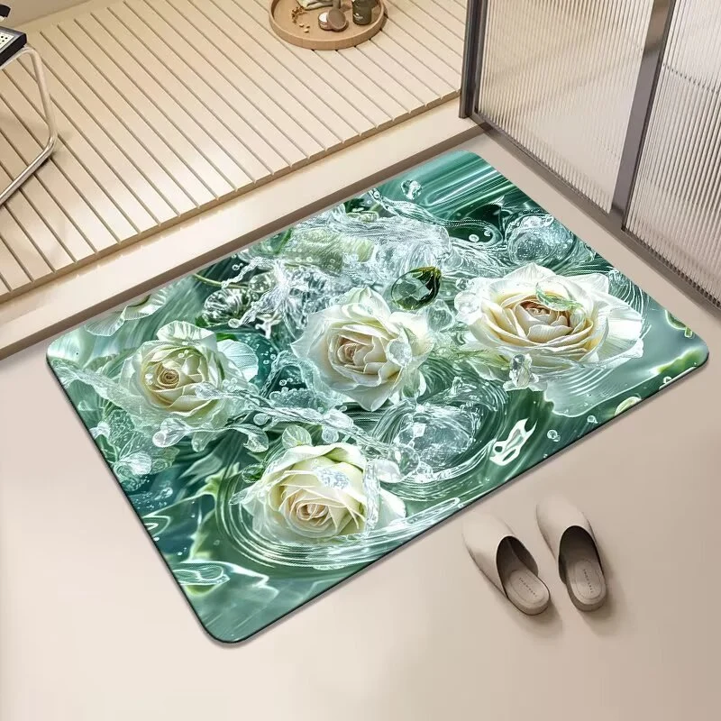 Künstlerischer Floral-Teppich