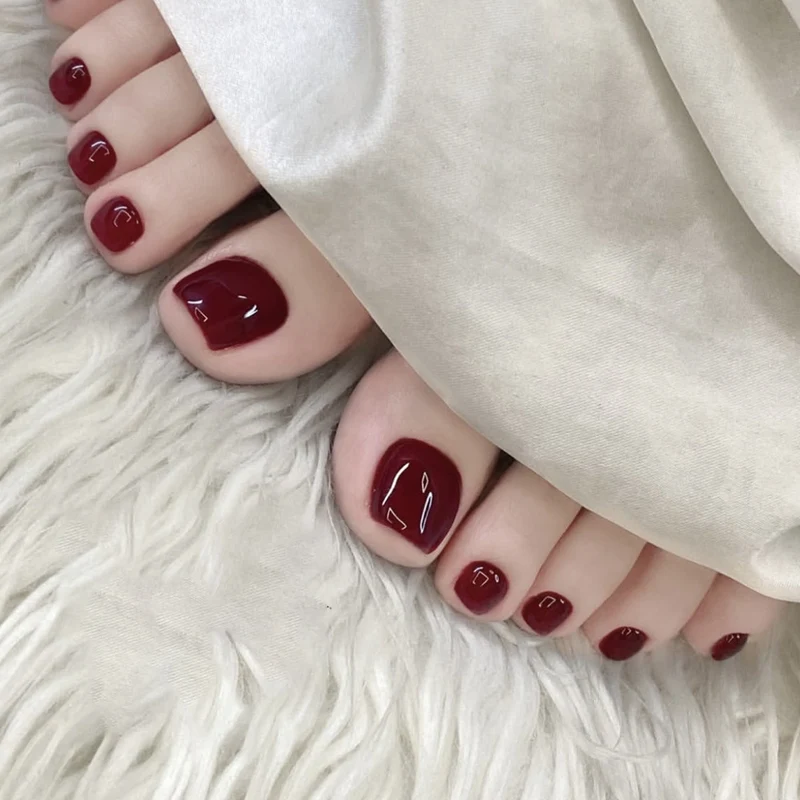 Glänzende Gel-Fußnagelkunst Karnz