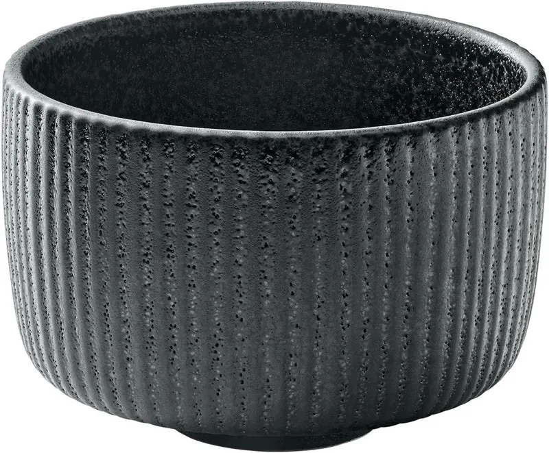 Playground Nara Becher nieder Relief schwarz 0.3lt