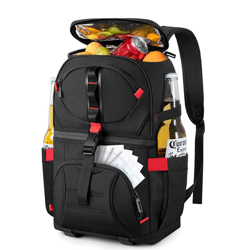 Isolierte Lebensmittel- und Getränkewanne Rucksack Kühler Karnz