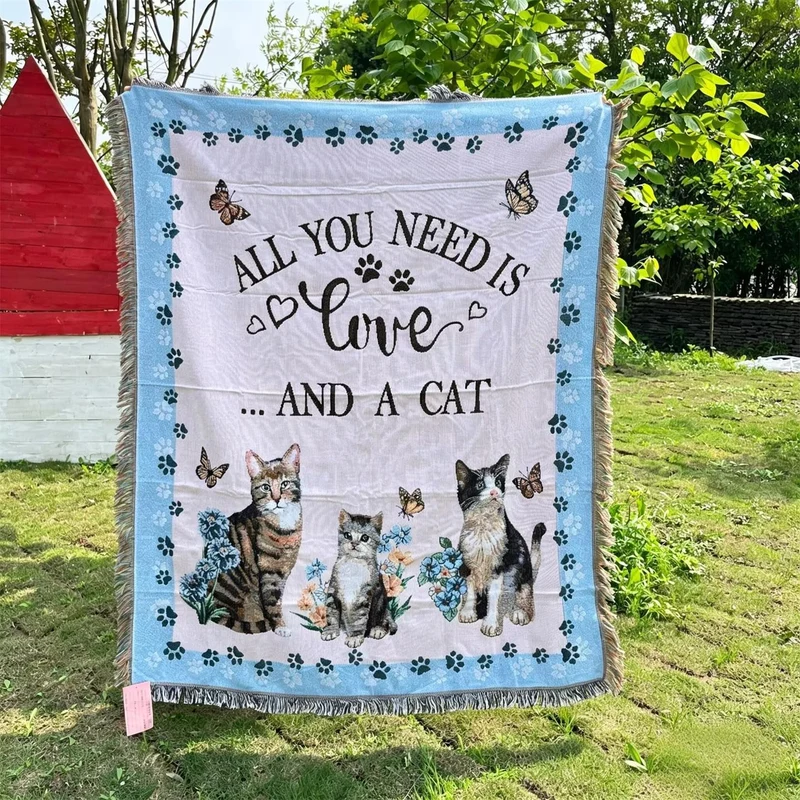 Kat-themed gemütliche Wurfdecke
