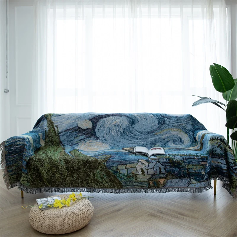 Künstlerische Wandteppich-Wurfdecke