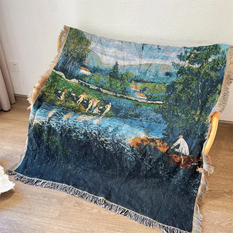 Künstlerische Landschaft Wurfdecke