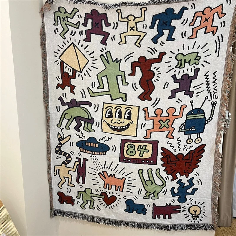 Künstlerische Grafik Wandteppich Decke