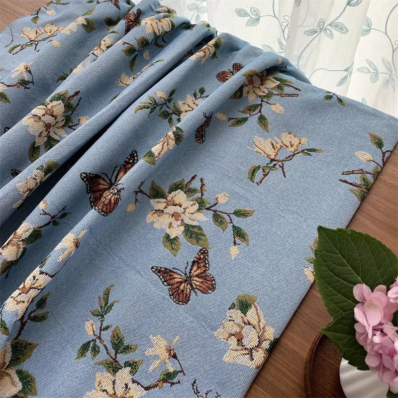 Künstlerisch floral gemustertes Überwurfdecke