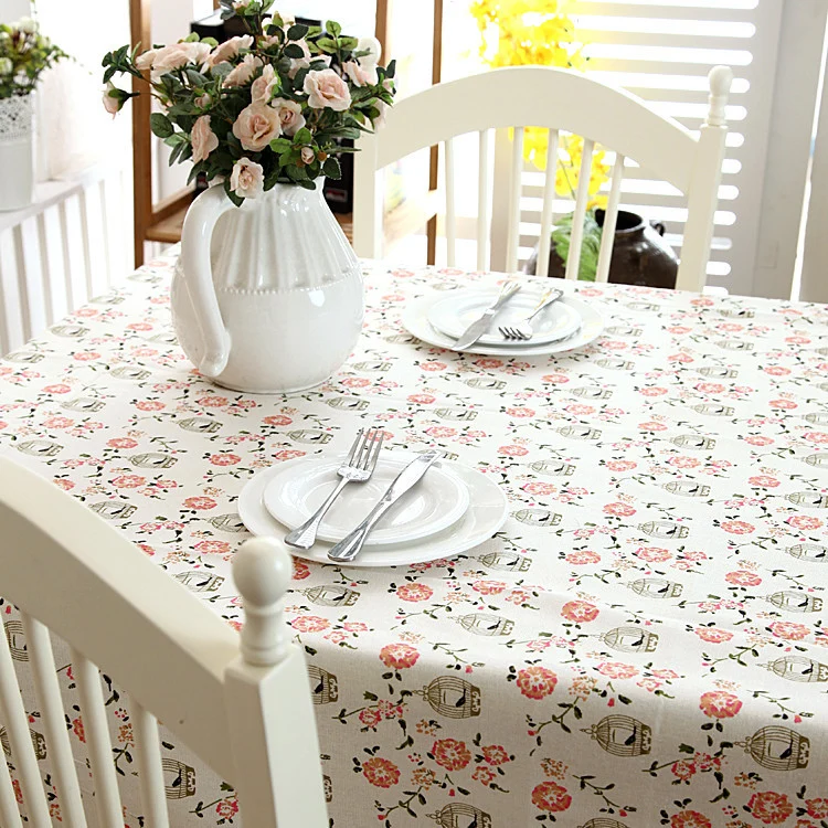 Blumenmuster Tischdecke