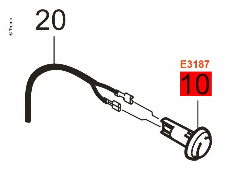 Raumtemperaturfühler rund
