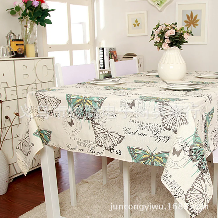 Dekorative Schmetterlingsdruck Tischdecke
