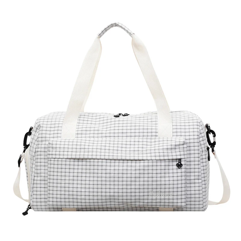 Gittermuster Reis-Dufflebag Karnz