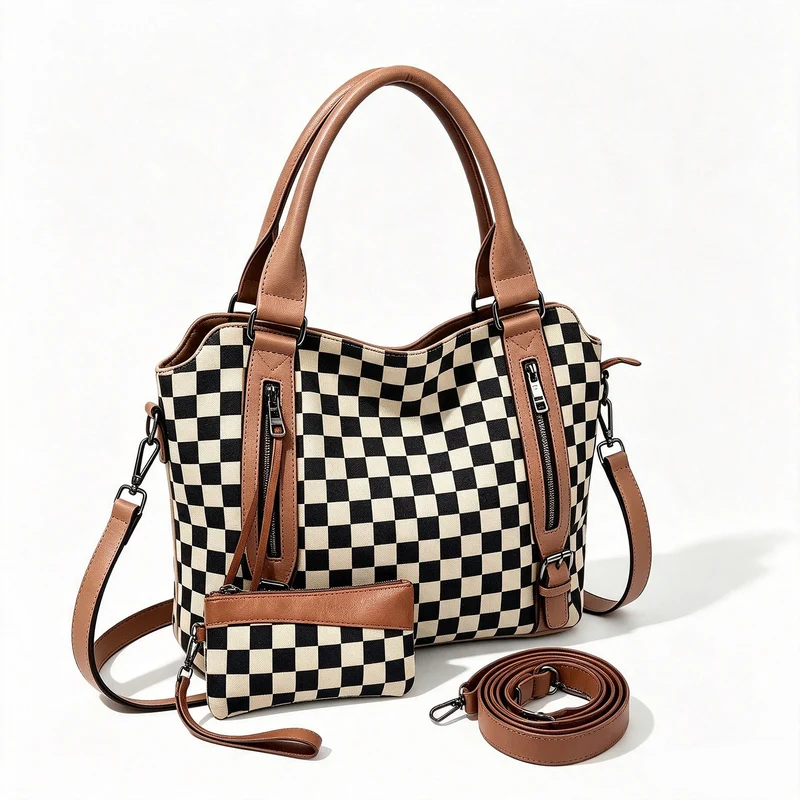Modische Handtasche mit Praktischem Zubehör Karnz