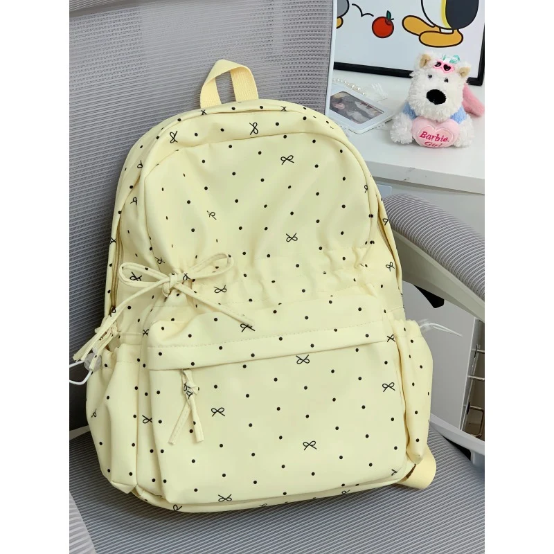 Stylische Polka Dot Freizeit Rucksack Karnz
