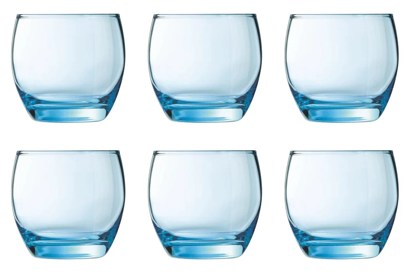 6er Set Salto eisblau Becher 0.32lt D8.9cm H8.3cm