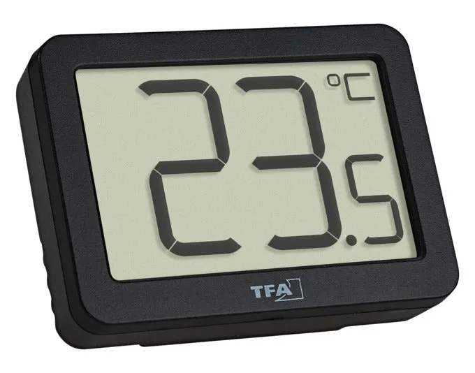 TFA Thermometer Digital schwarz 4x5.5x2.8 cm -10…+60°C