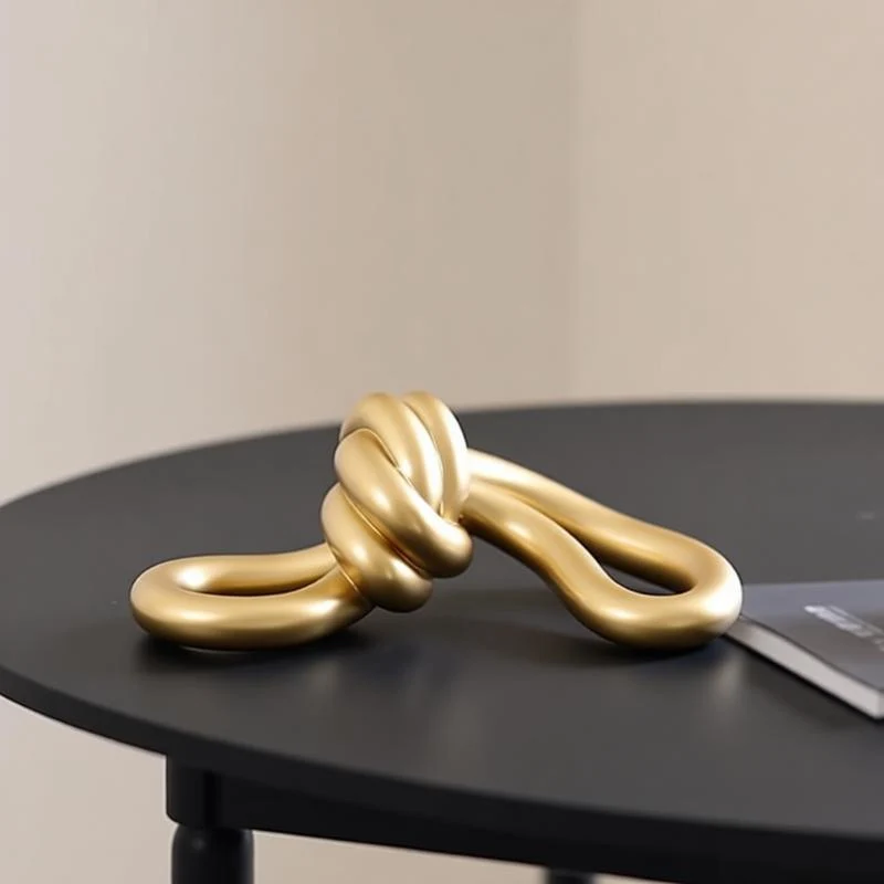 Moderne dekorative Knotenskulptur