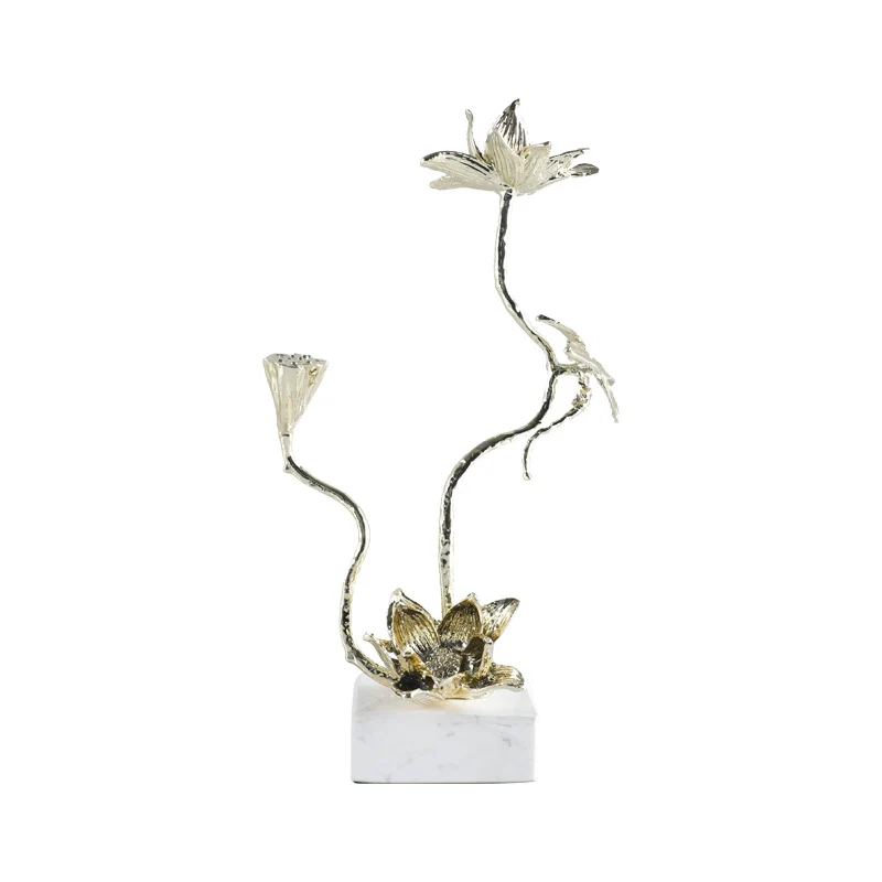 Elegante Lotusblume Skulptur