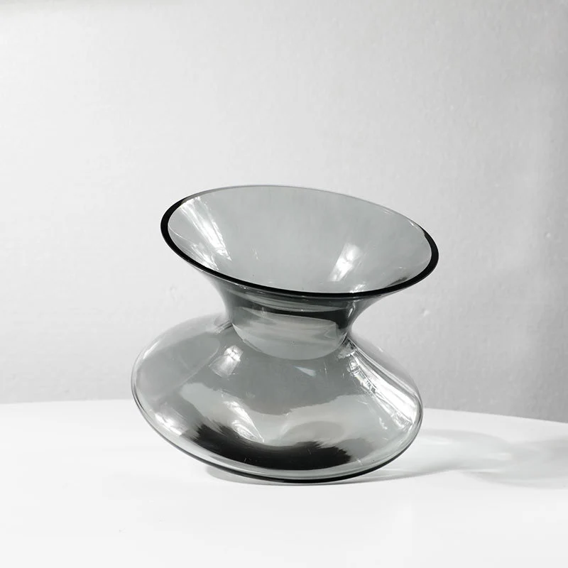Elegante dekorative Glasvase